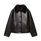 Getaway Reversible Jacket Dark Brown - front