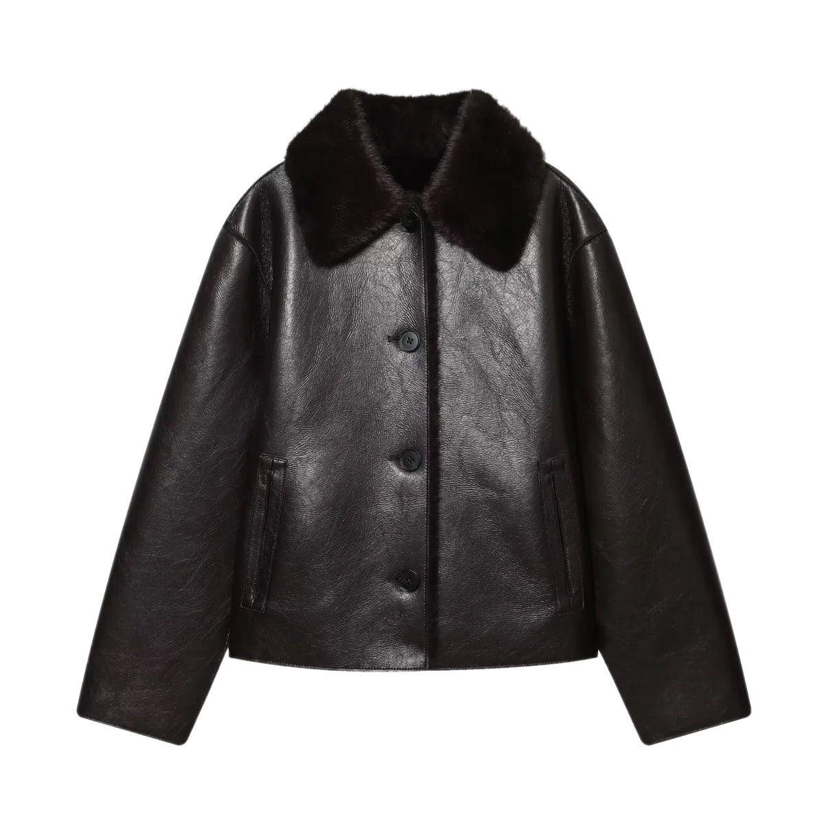Getaway Reversible Jacket Dark Brown - front