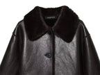 Getaway Reversible Jacket Dark Brown - collar detail