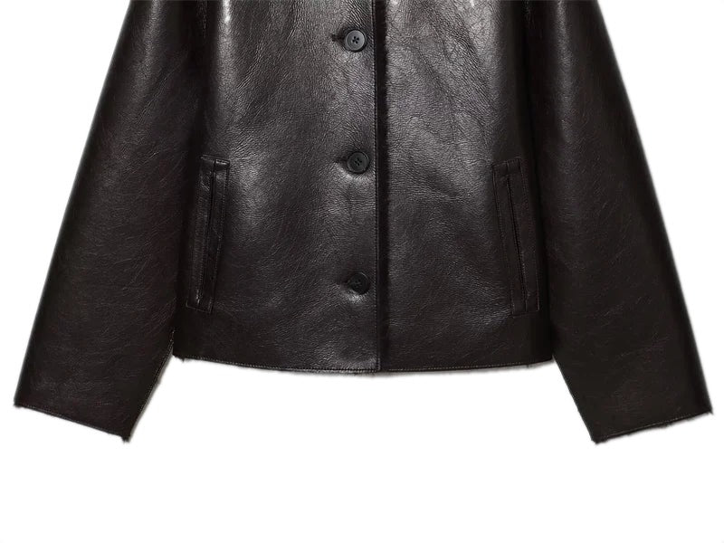 Getaway Reversible Jacket Dark Brown - detail