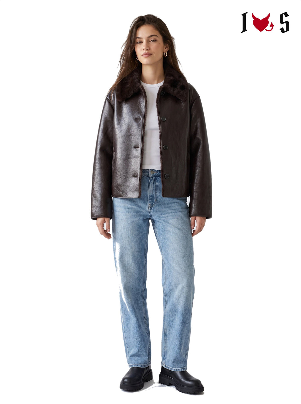 Getaway Reversible Jacket Dark Brown - front