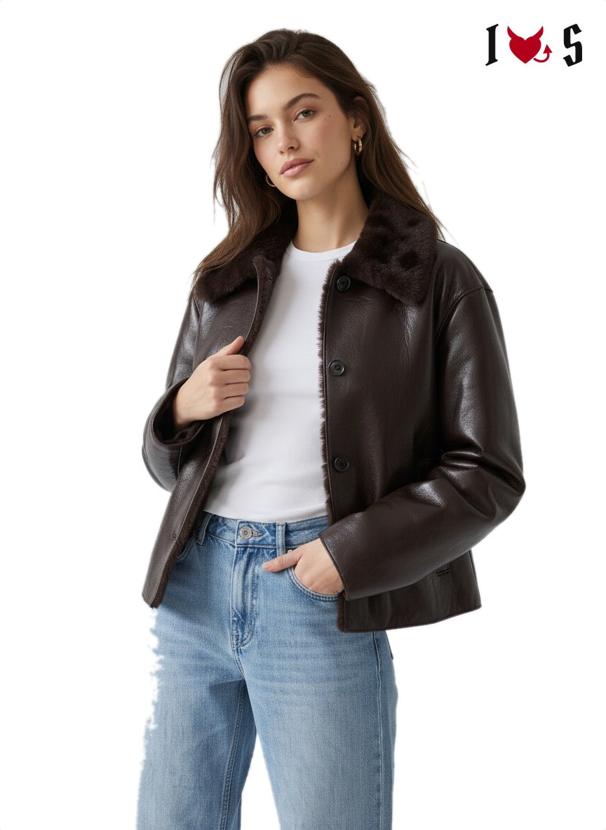 Getaway Reversible Jacket Dark Brown
