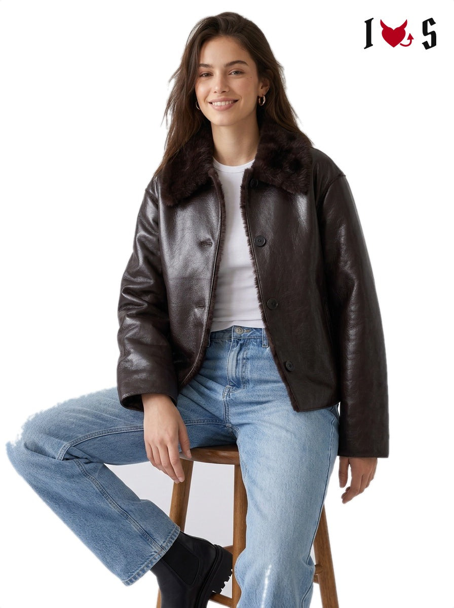 Getaway Reversible Jacket Dark Brown