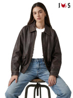 Outlaw Biker Jacket Brown