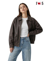 Outlaw Biker Jacket Brown