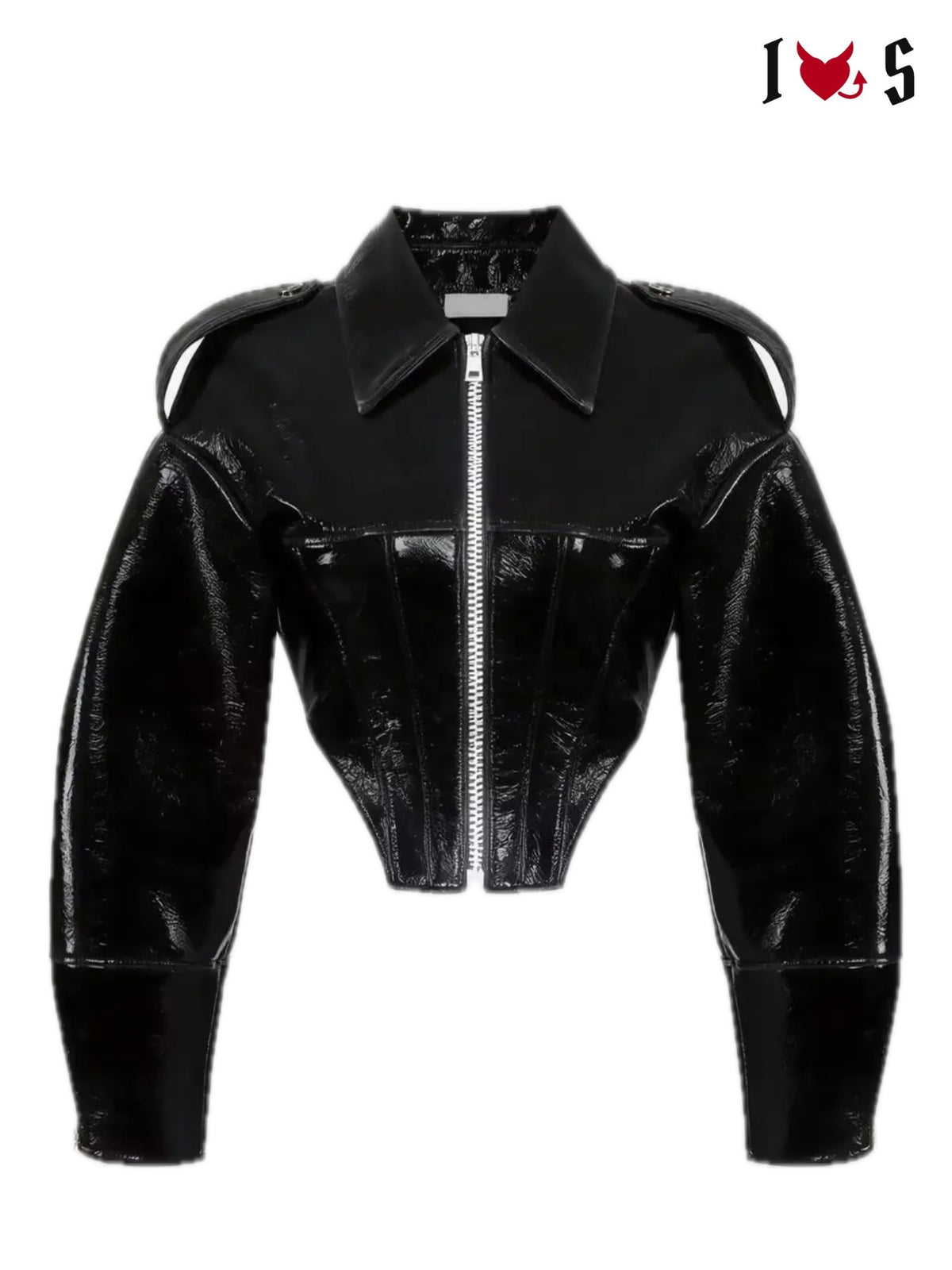 Vixen jacket in black, front